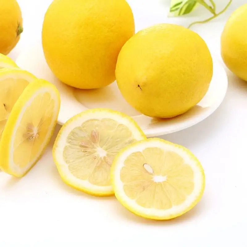 Fresh lemon fruit fresh lemon fresh big fruit soaked in water thin skin fruit yellow lemon