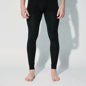 Pantalones térmicos largos de invierno para hombre, mezcla de merino y lyocell, transpirables, para adultos. - Product Image 3