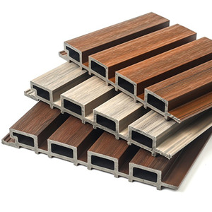 Exterior <strong>Wall</strong> <strong>Covering</strong> Composite Cladding Panels PVC Exterior Co-extruded WPC Cladding Material Fluted Panels - Product Image 5