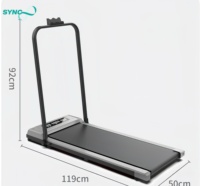 Tapis roulant électrique pliable OEM avec télécommande, design compact pour la maison, le bureau, l'entraînement cardiovasculaire en intérieur
