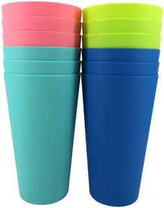 500 мл матовая пластиковая пивная чашка премиум-класса с пользовательским логотипом