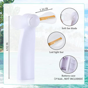 Vente en gros de ventilateurs à main LED USB, produit en promotion, personnalisable, portable et rechargeable - Product Image 4