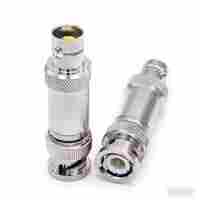 Conector RF coaxial doble de latón TRB personalizable, con tres puertos, BNC hembra a BNC macho