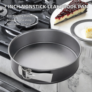 Moule à gâteau rond antiadhésif à fond amovible, résistant aux fuites, compatible four, pour cheesecake - Product Image 2
