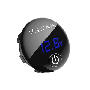5-48V LED Digital Voltmetro Volt Meter di Tocco Interruttore di Tensione Della Batteria Auto
