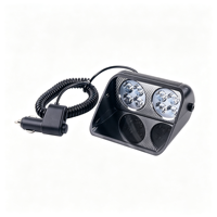 Feu de signalisation LED 36W à ventouse pour pare-brise avant/arrière, boîtier en aluminium IP65 12-24V, lumière de signalisation pour véhicule