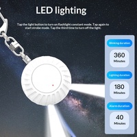 Alarm Keamanan Pribadi Modern Otomatis Baru 130dB Sirene Keras SOS Pin Tarik Senter LED Kontrol Sentuh Tipe C Dapat Diisi Ulang Aman