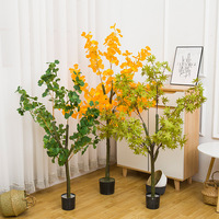 Plantes artificielles en plastique vertes en pot, 1,80 m, grandes plantes d'intérieur, faux bonsaï, palmier Areca, pour mariage, écologiques, résistantes aux UV, décoratives
