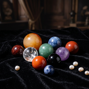 Boule de cristal naturelle authentique, globe d'orgonite, pierre de guérison, artisanale, Feng Shui, méditation, autel, 7 chakras, Reiki, énergie spirituelle - Product Image 1