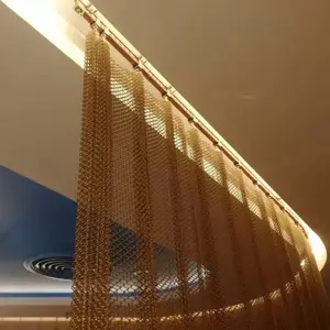 Decorazione rete metallica divisoria parete del pannello della maglia metallica/architettonica rete metallica tenda