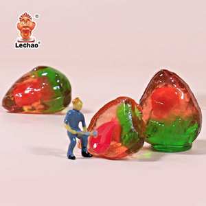 Nuovo Prodotto Caramelle Gommose con Etichetta Privata Ripiene di Marmellata di Frutta 3D a Forma di Fragola per Confezione in Sacchetto - Product Image 4