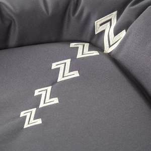 Durable gris Oxford tela lavable Reversible cubierta impermeable cama para perro para el hogar coche cajón y patio - Product Image 4