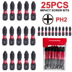MYJ High Quality 25mm 50mm Steel Flat-Head Hexagon Multi-specification Magnetic Cordless Impact Screw <b>Bit</b> Set 25pcs Steel Imp - Product Image 5