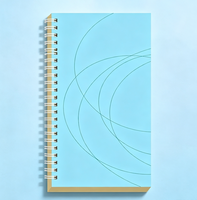 Cuaderno Espiral de Papel Kraft con Líneas Minimalistas, A5, para Notas Diarias de Estudiantes y Oficina