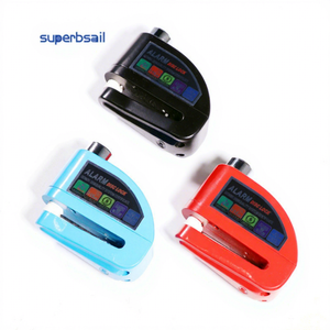 Superbsail EU Stock Lucchetto Antifurto Impermeabile IP65 in Lega per Freno a Disco Moto, E-Scooter, Bici con Allarme e Corda per Portaoggetti - Product Image 1