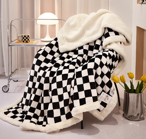 Chăn flannel khách hàng bông tuyết sang trọng Chăn Cừu xuống chăn <span class=keywords><strong>Sherpa</strong></span> tái chế <span class=keywords><strong>Polyester</strong></span> bán buôn - Product Image 2