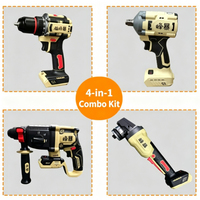 Vente directe d'usine, outils électriques multifonctions sans fil 21V, perceuse électrique, kit de perceuse, clé à chocs, ensemble d'outils FengBao 4 en 1