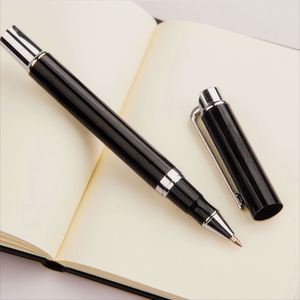High Quality 1.0 mm Black Metal Ballpoint <b>Pen</b> with Custom Logo Stainless Steel for Business for Gifts - Product Image 4