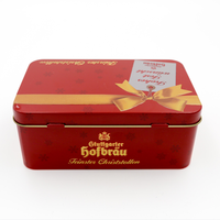 Boîte en étain personnalisée de qualité alimentaire pour le thé, les cosmétiques, les biscuits, les bonbons, les menthes, le chocolat, avec couvercle à charnière – Vente en gros