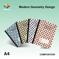 Carnet de composition promotionnel de 100 feuilles pour entreprise, reliure cousue, logo personnalisé, bonne qualité, fournisseur scolaire en gros