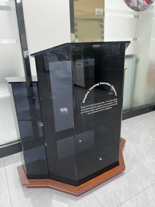 Bục Giảng Bài Phát Biểu Bằng Acrylic Sang Trọng Chất Lượng Cao Của BOSN Bục Giảng Trên Bàn Spex Với Gỗ - Product Image 3