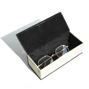最佳包装PU皮革眼镜配件太阳镜收纳盒定制标志眼镜盒眼镜展示架盒