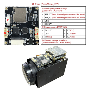 Ánh sáng màu đen 4MP imx664 20x Zoom quang học Tự động lấy nét <span class=keywords><strong>IP</strong></span> <span class=keywords><strong>Camera</strong></span> <span class=keywords><strong>module</strong></span>, khe cắm thẻ SD 1520P Full <span class=keywords><strong>HD</strong></span> khối máy ảnh CMOS cảm biến mô-đun - Product Image 3