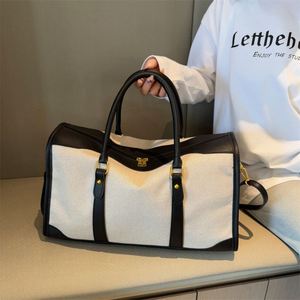 Customized Large Capacity Business Travel Storage <b>Bag</b> Canvas Zipper Closure Unisex <b>Sports</b> Gym <b>Bag</b> Boarding Tote <b>Bag</b> for <b>Outdoor</b> - Product Image 4