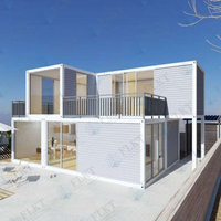 Maison conteneur préfabriquée portable FLKT, bureau de chantier mobile moderne, logement temporaire modulaire