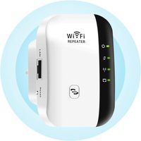 Pengulang WiFi Nirkabel 300Mbps Steker EU Perpanjangan Sinyal Jarak Jauh 2.4GHz Penguat WiFi Mini 10/100Mbps untuk Rumah Kantor