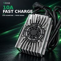 Chargeur intelligent externe en alliage d'aluminium à charge rapide 72V 10A pour Sur-Ron Light Bee X Segway 60 X160, kit de mise à niveau E-Moto