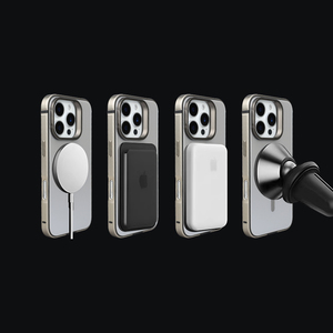 Funda Magnética Zeniqeen para iPhone 16 15 14 13 12 11 Pro Max 12 Mini 13 Mini, Cubierta Trasera con Soporte de Lente Metálico, Funda de Acero de Titanio - Product Image 3