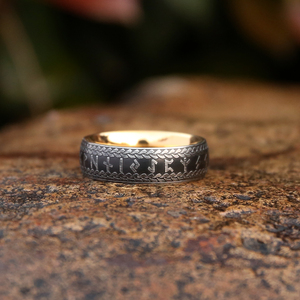 Anillos de amuleto de <span class=keywords><strong>runas</strong></span> impermeables al por mayor, anillos de amuleto de <span class=keywords><strong>runas</strong></span> <span class=keywords><strong>vikingas</strong></span> de lujo, anillos de acero inoxidable sin óxido para hombres - Product Image 2