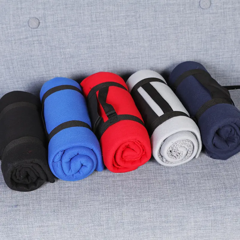 Couverture polaire 100% Polyester, personnalisée, haute qualité, pour Camping et voyage, Portable, vente en gros