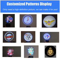 JHS - Luces Decorativas para Automóviles, Luces de Bienvenida para Puertas, Proyector de Logotipo Inalámbrico, Fácil Instalación, Accesorios para Automóviles Universales