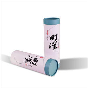 Caja cilíndrica para vino, cilindro grande de papel de embalaje, redondo, blanco, 9 en cajas de cilindro alto - Product Image 1