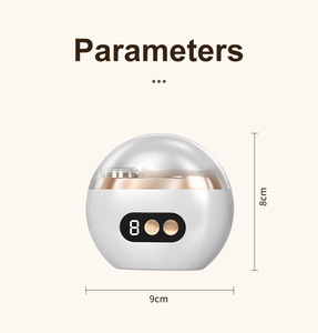 Mini <span class=keywords><strong>coupe</strong></span>-ongles électrique pour bébé avec lame en acier inoxydable et large ouverture de mâchoire, recharge USB, faible bruit pour les ongles des doigts - Product Image 6