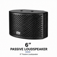 Haut-parleur coaxial passif de 6 pouces, 150 W RMS, sensibilité 92 dB, puissance de crête 4 600 W, système de haut-parleurs audio professionnel pour karaoké