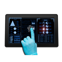 Moniteur tactile industriel de 13,3 pouces, 1000 nits, lisible en plein soleil, étanche IP65, écran LCD Full HD pour kiosque extérieur et applications marines