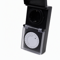 Minuteur mécanique extérieur 24 heures IP44 230V 16A 3680W 48 programmes marche/arrêt réglage 15 minutes Prise UK