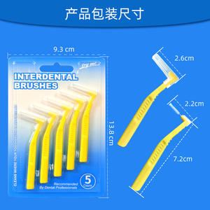 Palillos de Dientes con Logotipo Personalizado, Estilo Inglés, para Limpieza Bucal, con Cepillos Interdentales en Forma de L-7 en Blister - Product Image 4