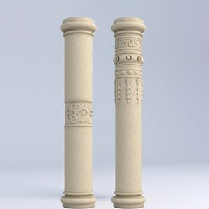 Molde de columna romana de hormigón, caja cilíndrica redonda, decoración de pared Exterior de edificio exterior, pilar de Casa de plástico, plantilla de cemento - Product Image 3