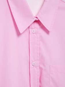 Camisa Oversize de <span class=keywords><strong>Tul</strong></span> <span class=keywords><strong>Transparente</strong></span> con Parches, Estilo Europeo-Americano, Primavera/Verano 2026, con Cinturón, Manga Larga y un Solo Botón para Mujer - Product Image 5