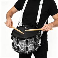 SLADE Factory Professional Marching Concert 10 Ears Snare Drum Wholesale High Grade 14x8 Inch Solid Wooden Poplar Snare Drum