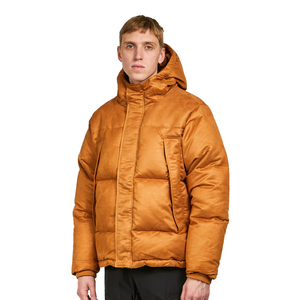 New Arrival Men Custom Logo Front High Quality Windproof Breathable Hooded Puffer <b>Jackets</b> for Winter Wear Adults Streetwear - Product Image 1