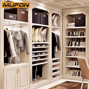 Armario Doble de Lujo, Muebles de Dormitorio Personalizados, Vestidor, Armarios de Madera Maciza para Parejas, Diseños de Guardarropa de Casal - Product Image 2