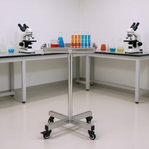 Soporte Móvil para Mayo de Acero Inoxidable Vevor, Bandeja de 25.2-39.8 Pulgadas, Mueble de Laboratorio D0100HRS116 - Product Image 2