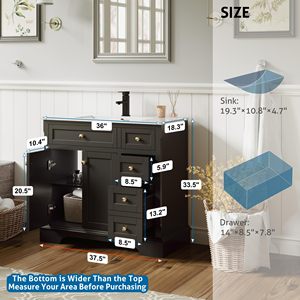 24 "30" 36 "superficie verniciata arco piedi chiusura morbida porte Vintage <span class=keywords><strong>bagno</strong></span> vanità armadio con lavandino - Product Image 5