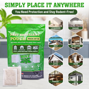 10 gói không dệt Túi Quế bạc hà dầu hiệu quả đuổi chuột để kiểm soát dịch hại trang trại côn trùng chuột động vật - Product Image 6
