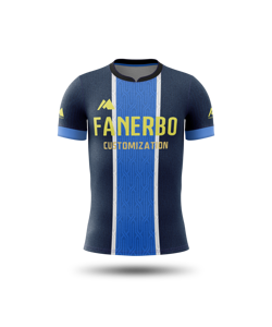 Camiseta de Fútbol a Rayas Jacquard de Alta Calidad, Excelente Transpirabilidad, Diseño Personalizado, Cuello en V - Product Image 2